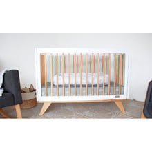 Babyhood Aurora New Zealand Pine Wood Convertible Cot